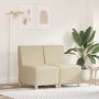 Modulinis sofa vienetas be rankų 2 pcs Kreminė 55 x 74 x 82 cm