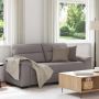 Dvivietė sofa, pilkai ruda, 180x81x84 cm, audinys