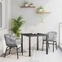 Sodo valgomojo komplektas 3 pcs Antracitas