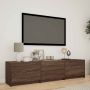 TV spintelė su LED su LED Rudas ąžuolas 165 x 34 x 40 cm