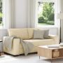 Dvivietė sofa, kreminės spalvos, 180x77x82 cm, audinys