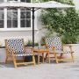 Sodo baldai 2 pcs Juoda ir Balta 67 x 78 x 73 cm