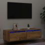 Televizoriaus spintelė su LED, medienos, 100X35,5x25 cm