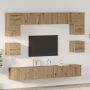 TV spintelių komplektas 8 pcs Amatininkų ąžuolas