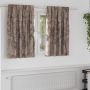Aksominio tipo užuolaidos 2 pcs Kapučino 140 x 140 cm Aksomas