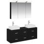 Vonios baldų rinkinys 4 pcs Juodojo ąžuolo