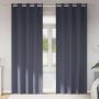 Užuolaidos su žiedais, blokuojančios šviesą 2 pcs Antracitas