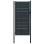 Tvoros vartai, PVC ir plienas, 100x124 cm, antracito spalvos