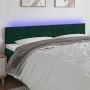 Galvūgalis su LED, tamsiai žalias, 160x5x78/88cm, aksomas