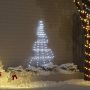 LED Kalėdinė eglutė su žemės kuoleliais Šalta balta 182 cm