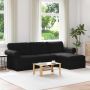 Sofa Juoda 215 x 138 x 80 cm audinys