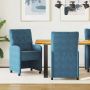 Valgomojo Kėdės su Ratukais 2 pcs Mėlyna 58 x 67 x 97 cm