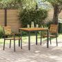 Sodo valgomojo komplektas 3 pcs Juoda Kietos akacijos mediena