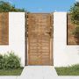 Sodo vartai, 100x175 cm, Corten plienas, kvadratinis dizainas
