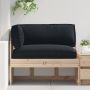 Pallet pagalvių rinkinys 3 pcs Juoda Oksfordo audinys