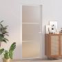 us durys, baltos, 83x201,5cm, matinis stiklas ir aliuminis