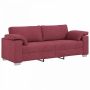 Sofa Vyno raudona 219 x 80 x 82 cm audinys