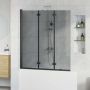 Dušo kabineto uždanga Juoda 130 x 138 cm