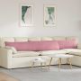 Sofa Pagalvės 2 pcs Rožinė 200 x 40 cm Kordūrinis audinys