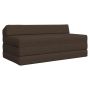 Sulankstomas Sofos Lova Taupe 120 x 60 x 49 cm Audinys
