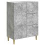 Kabalas Betono pilka 66 x 34,5 x 90 cm Apdirbta mediena