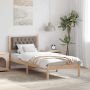 Lovos rėmas Taupe 75 x 190 cm Kietos pušies mediena