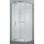 Dušo kabina PRESTIGE 100x100 chrom/skaidri be pado