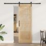 Slankios durys ORKDAL Natūrali ir juoda 73,5 x 211 cm