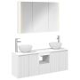 Vonios spintos komplektas 4 pcs Balta 103,5 x 15,5 x 70 cm