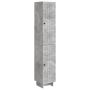 Spintelė 2 pcs Betono pilka 34,5 x 33 x 90 cm Apdirbta mediena
