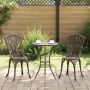 Sodo Bistro Rinkinys 3 pcs Bronzinė Aliuminis