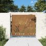 Sodo vartai, 85x75 cm, Corten plienas, žolės raštas