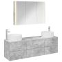 Vonios baldų rinkinys 4 pcs Betono pilka