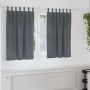 Užtemdymo užuolaidos 2 pcs Šviesiai pilka 140 x 140 cm Aksomas