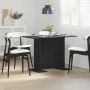 Valgomojo stalas Juoda 110 x 60 x 75 cm Apdirbta mediena
