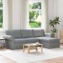 Sofa Šviesiai pilka 215 x 138 x 80 cm audinys
