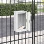 mailbox su saugykla su durimis Balta 30 x 20 x 55 cm Plienas
