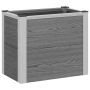 Paaukštinta sodo lova Pilka 50 x 30 x 22 cm WPC ir aliuminis