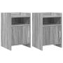 Naktiniai staliukai 2 pcs Pilka Sonoma 40 x 36 x 60 cm
