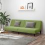 Dvivietė sofa-lova, šviesiai žalios spalvos, aksomas