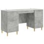 Stalas Betono pilka 142,5 x 50 x 75 cm Apdirbta mediena