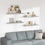 Pakabinamos lentynos, 4vnt., betono pilkos, 90x23,5x3,8cm, MDF