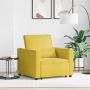 Ištraukiamas sofa-lova vienvietis Geltona 90 x 165 x 87 cm