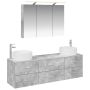 Vonios baldų rinkinys 4 pcs Betono pilka