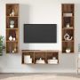 TV spintelių komplektas 3 pcs Senovinis medis Apdirbta mediena