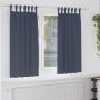 Užuolaidos su žiedais, blokuojančios šviesą 2 pcs Antracitas