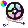 LED juosta 2 pcs Juoda ir permatoma 1300 mm Varis ir plastikas