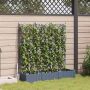 Sodo vazonas 3 pcs Šviesiai Pilka 120 x 40 x 125,5 cm Plienas