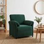 1 vietos sofa Tamsiai žalia 88 x 83 x 95 cm Aksomas