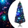 Apšviesta Kalėdų eglutė su stovu ir LED, 210cm, optinis pluoštas